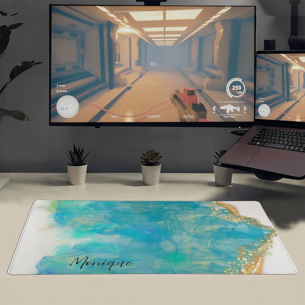 Blue Serenity Desk Mat