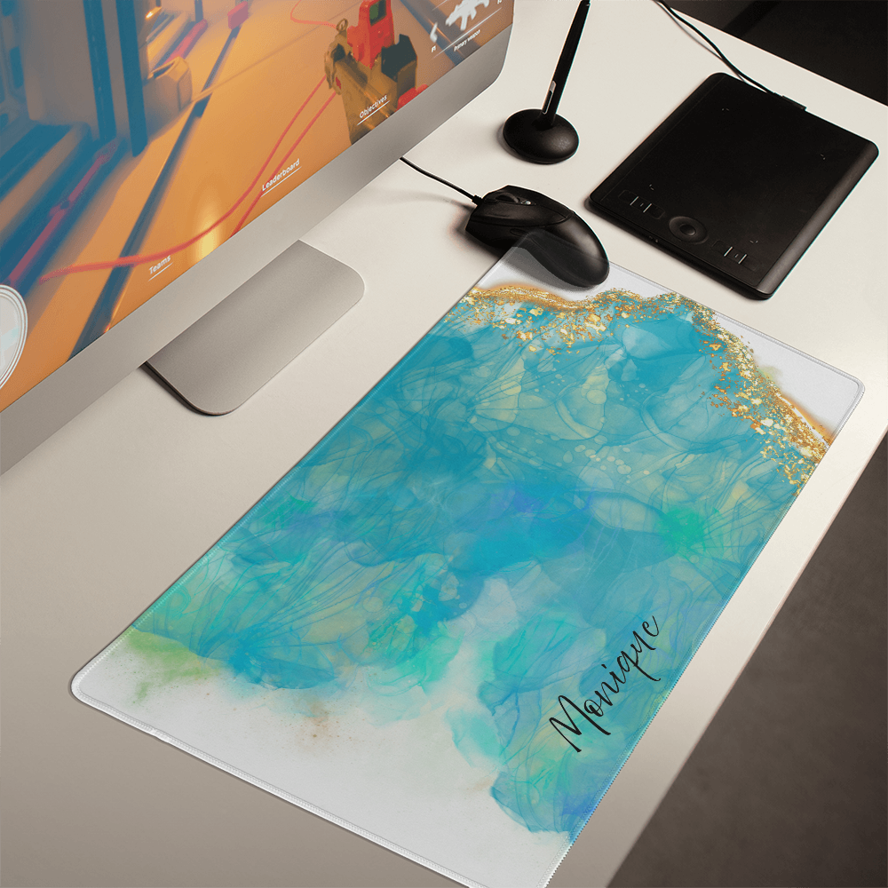 Blue Serenity Desk Mat